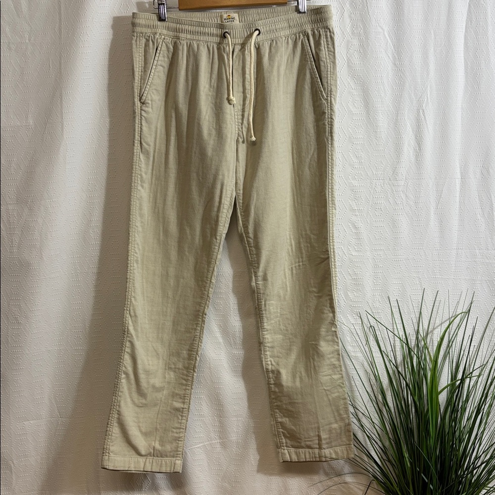 Marine Layer Beige Drawstring Pants - image 3
